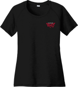 York Devils Ladies PosiCharge Tri-Blend Wicking Scoop Neck Raglan Tee